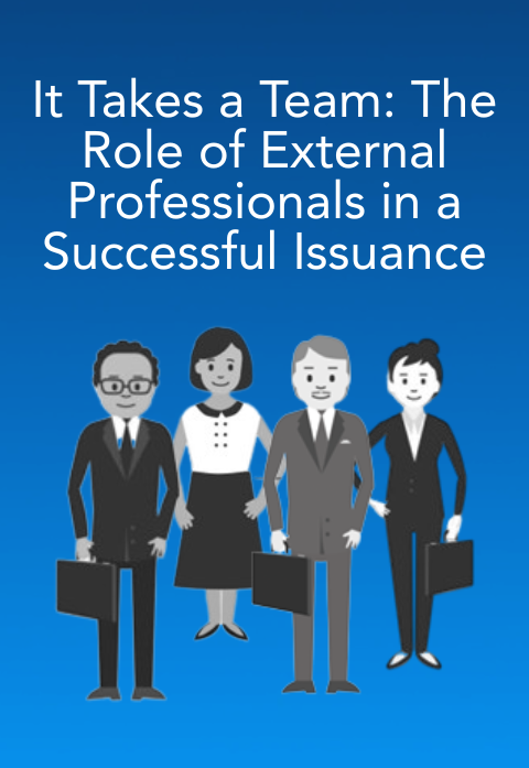 It Takes a Team: The Role of External Professionals in a Successful Issuance